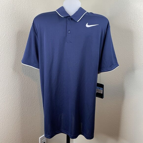 Nike Golf Standard Fit 904476 Blue Polo Shirt New Sz M - Picture 1 of 8